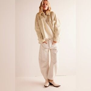 We the Free Barrel Jeans in Milk